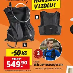 Lidl Běžecký batoh / vesta nabídka