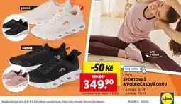 Lidl Sportovní o volnočasová obuv nabídka