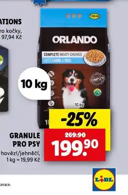 Lidl Orlando granule pro psy nabídka