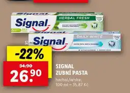Lidl Signal zubní pasta nabídka