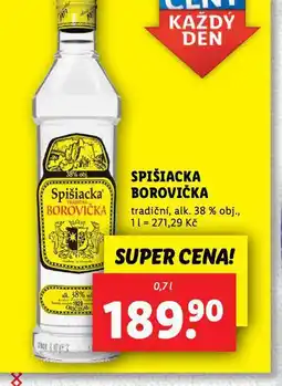 Lidl Spišiacka borovička nabídka