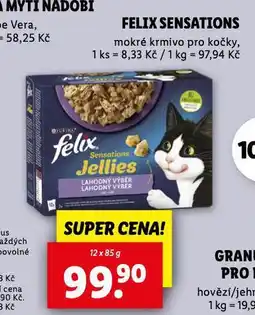 Lidl Felix sensations pro kočky nabídka