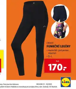 Lidl Funkční legíny nabídka