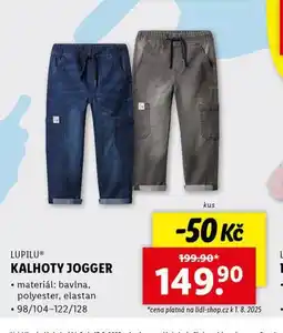 Lidl Kalhoty jogger nabídka