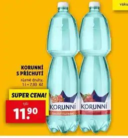Lidl Korunní s příchutí nabídka