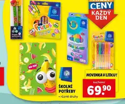 Lidl Školní potřeby nabídka