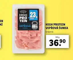 Lidl High protein vepřová šunka nabídka
