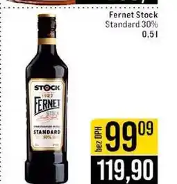 Jip Fernet Stock Standard 30% 0,5l nabídka