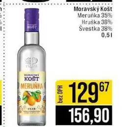 Jip Moravský Košt Meruňka 35% Hruška 38% Švestka 38% 0,5l nabídka
