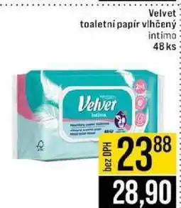 Jip Velvet toaletní papír vlhčený Velvet 20l nabídka