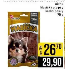 Jip Akinu Masička pro psy králičí pásky 75 g nabídka