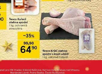 Tesco Krůtí stehno spodní s kostí a kůží nabídka