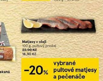 Tesco Matjesy v oleji nabídka