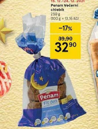Tesco Penam večerní chlebík nabídka