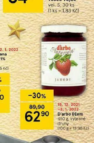 Tesco D´arbo džem nabídka