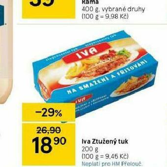 Iva ztužený tuk
