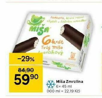 Tesco Míša zmrzlina nabídka