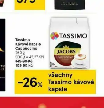 Tassimo kávové kapsle cappuccino