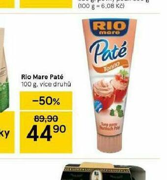 Tesco Rio mare paté nabídka