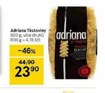 Tesco Adriana těstoviny nabídka