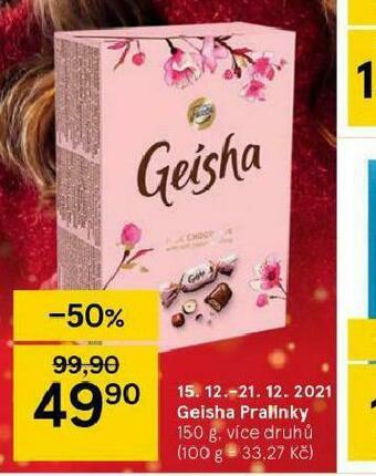 Tesco Geisha pralinky nabídka