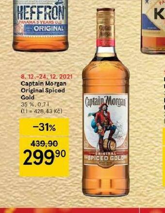 Tesco Captain morgan spiced gold nabídka