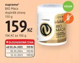 dm drogerie Nupreme* bio maca doplněk stravy nabídka