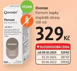dm drogerie Ovonex Ferrum kapky doplněk stravy nabídka