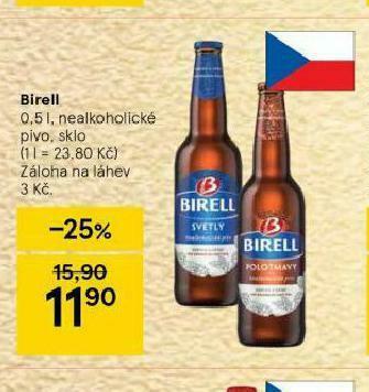 Tesco Pivo birell nealko nabídka