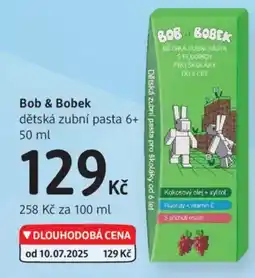 dm drogerie Bob & Bobek dětská zubní pasta 6+ nabídka