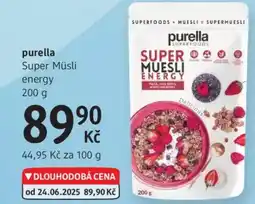 dm drogerie Purella Super Müsli energy nabídka