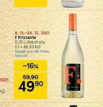 Tesco F frizzante nabídka