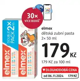 dm drogerie Elmex dětská zubní pasta nabídka