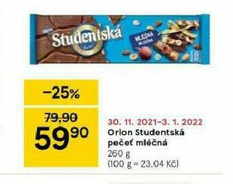 Tesco Orion studentská pečeť nabídka