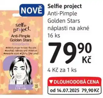 dm drogerie Selfie project Anti-Pimple Golden Stars náplasti na akné nabídka