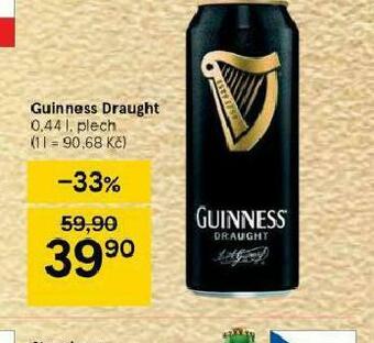 Tesco Guinness draught nabídka