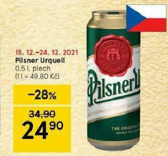 Tesco Pivo pilsner urquell nabídka