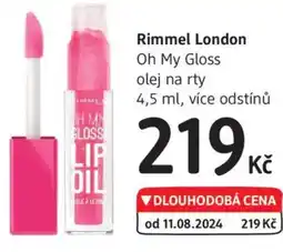 dm drogerie Rimmel London Oh My Gloss olej na rty nabídka