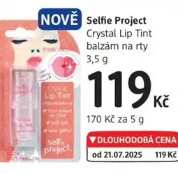 dm drogerie Selfie Project Crystal Lip Tint balzám na rty nabídka