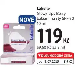 dm drogerie Labello Glowy Lips Berry balzám na rty SPF 30 nabídka