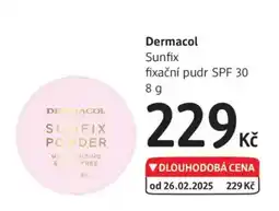 dm drogerie Dermacol Sunfix fixační pudr SPF 30 nabídka