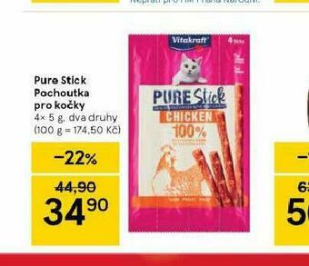 Tesco Pure stick pochoutky pro kočky nabídka