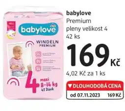 dm drogerie Babylove Premium pleny velikost 4 nabídka