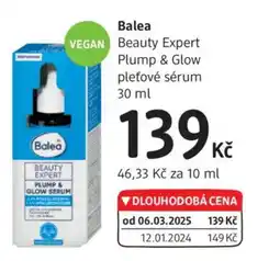 dm drogerie Balea Beauty Expert Plump & Glow pleťové sérum nabídka