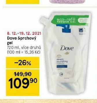 Tesco Dove sprchový gel nabídka