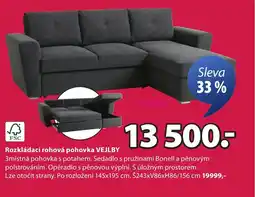 JYSK Rozkládací rohová pohovka VEJLBY nabídka
