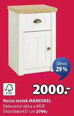 JYSK Noční stolek MARKSKEL nabídka