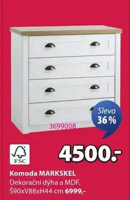 JYSK Komoda MARKSKEL nabídka