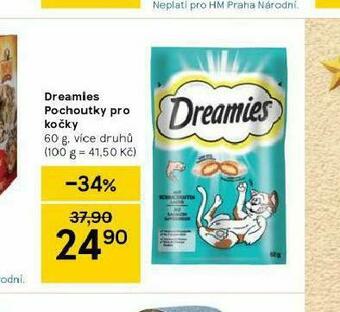 Tesco Dreamies pochoutky pro kočky nabídka