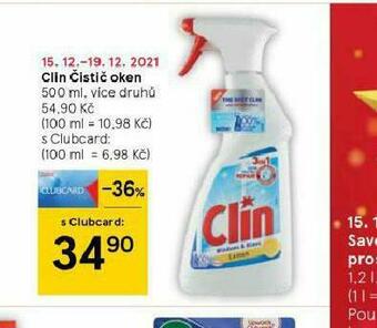 Tesco Clin čistič oken nabídka